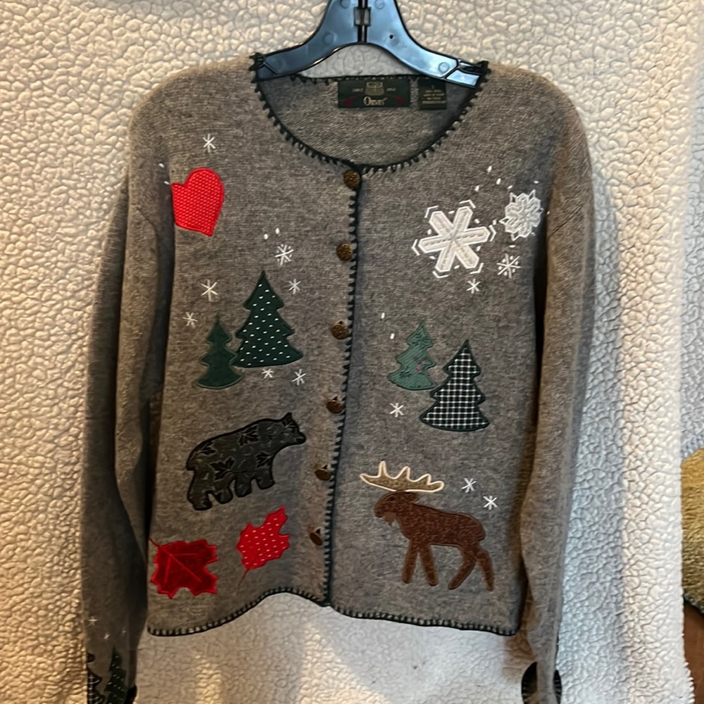 Orvis Sweater 100% wool. Size S